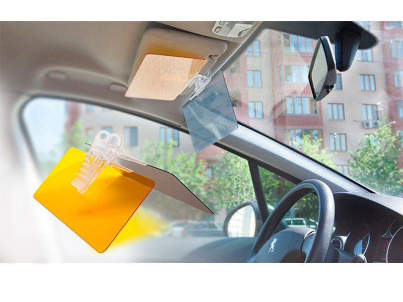 Антибліковий козирок для автомобіля HD Vision Visor Clear View, захист від сонця, ліхтарів, фар PR1 3