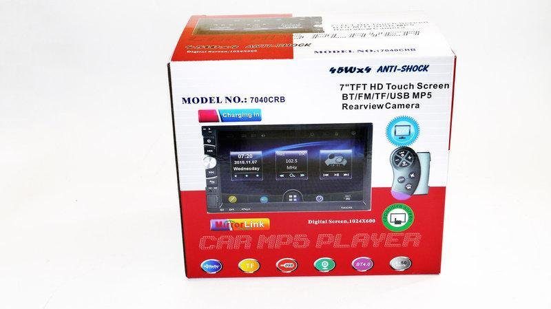 Автомагнітола 2Din 7040CRB USB, SD, Video + ПУЛЬТ НА РУЛЬ + можливість підключення камери PR5 6