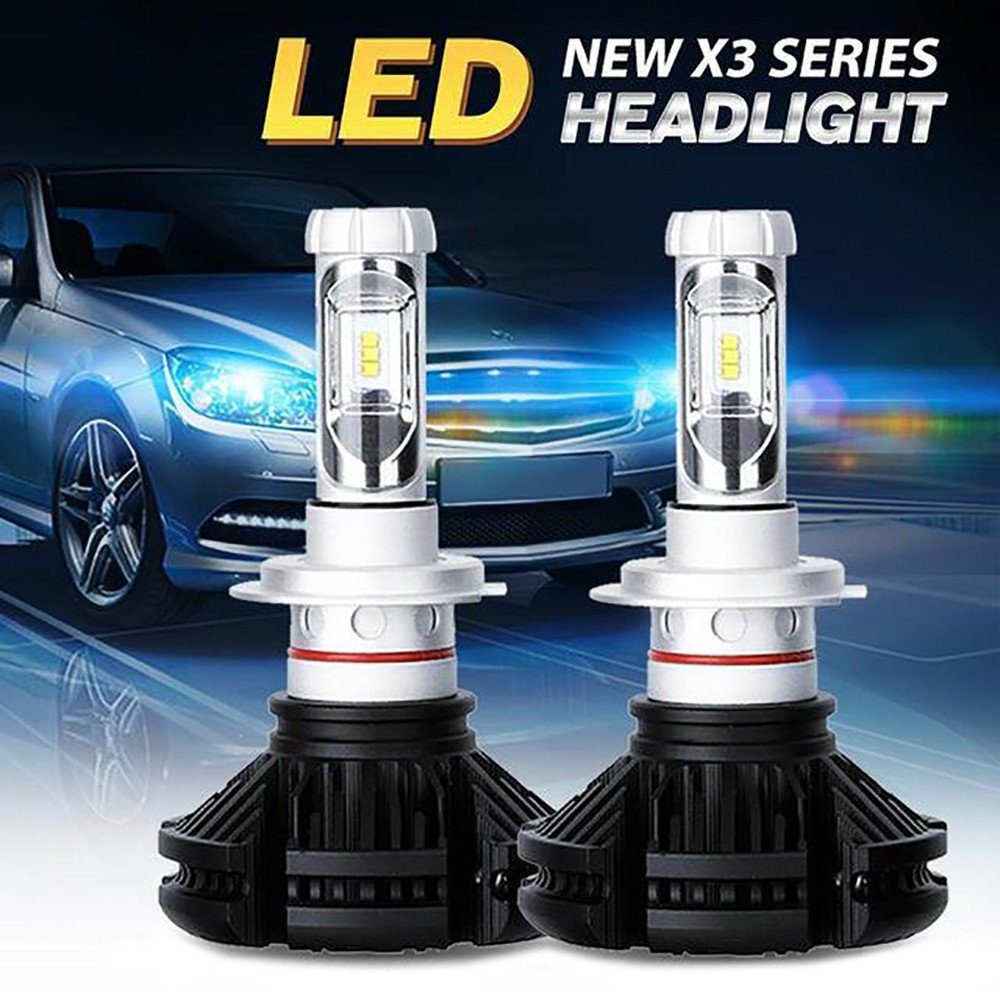 Автомобільні лампи X3-H7 Xenon ∙ Комплект світлодіодних LED ламп в авто 4