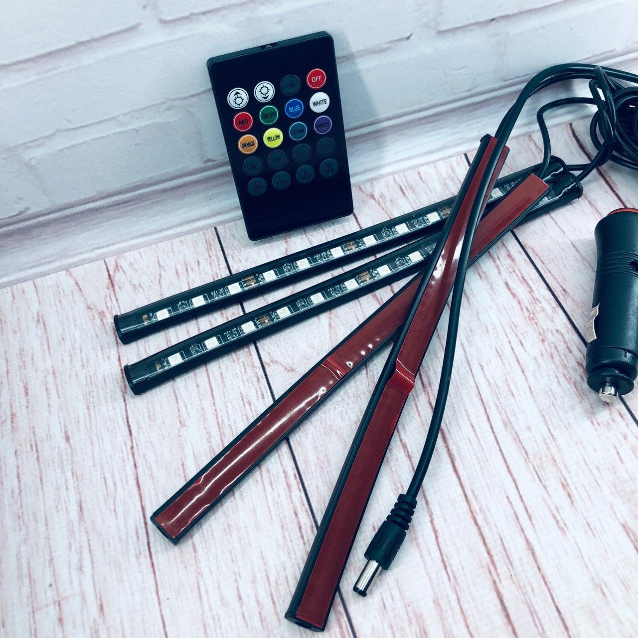 Універсальна автомобільна Rgb підсвітка Led вологозахисна | Підсвітка килимків, автотюнінг 4