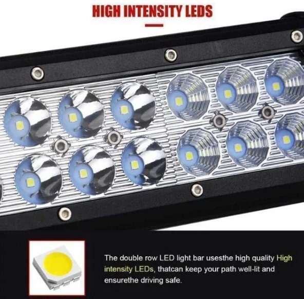 Автофара LED на дах 66 LED 5D-198W-SPOT 780х70х80 | Світлодіодна балка 4