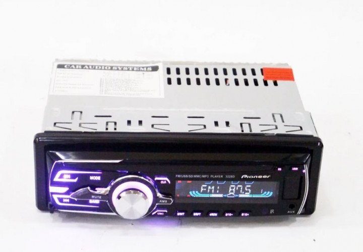 Автомагнітола 1DIN MP3 3228BT RGB підсвічування | Знімна передня панель 3