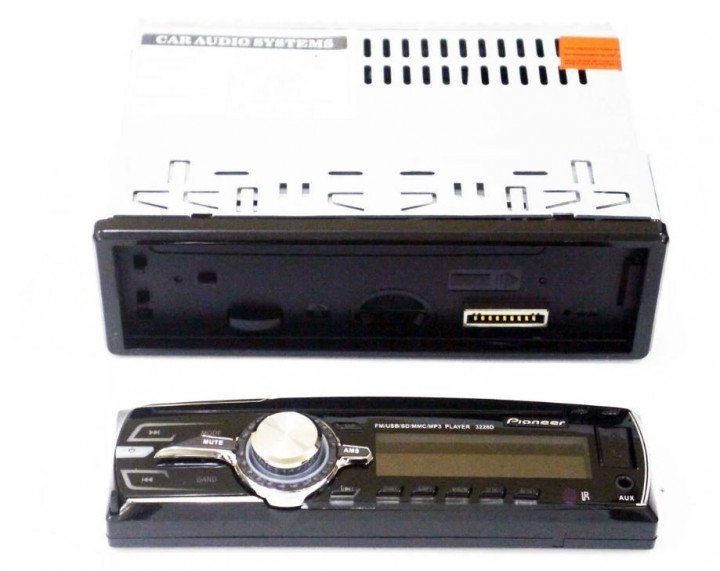 Автомагнітола 1DIN MP3 3228BT RGB підсвічування | Знімна передня панель 2