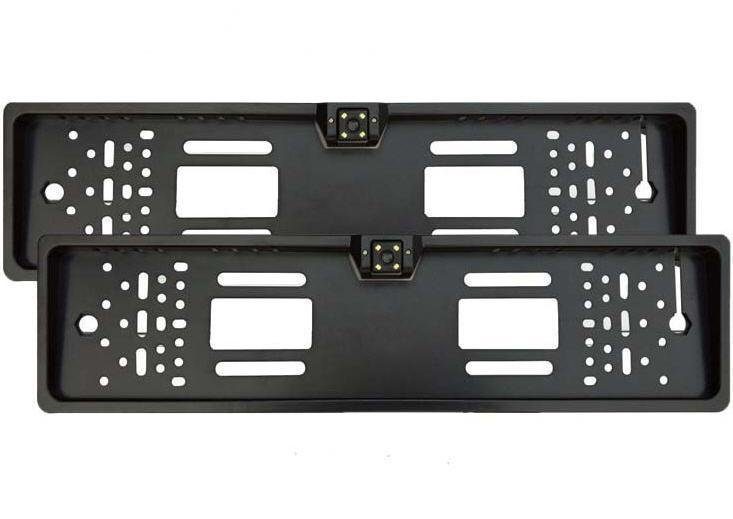 Камера заднего вида в авто номерной рамке с 16 LED подсветкой Black PR4