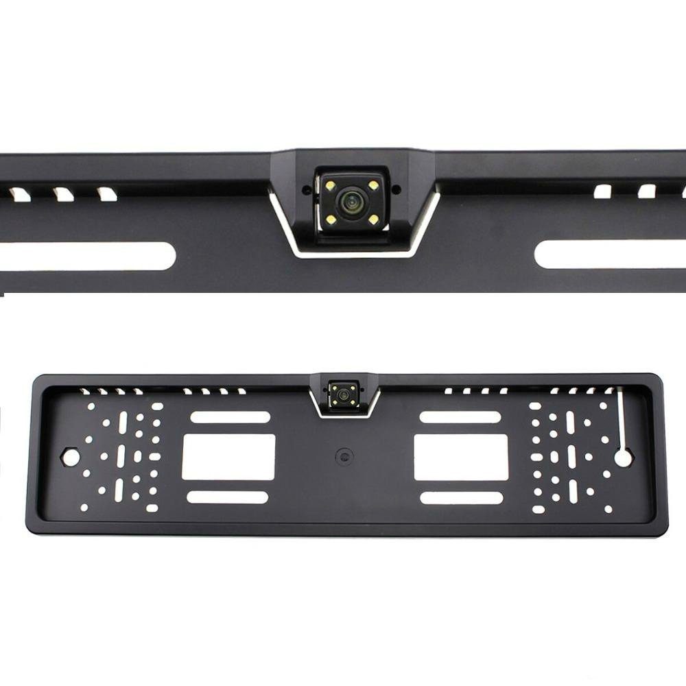 Камера заднего вида в авто номерной рамке с 16 LED подсветкой Black PR4 6