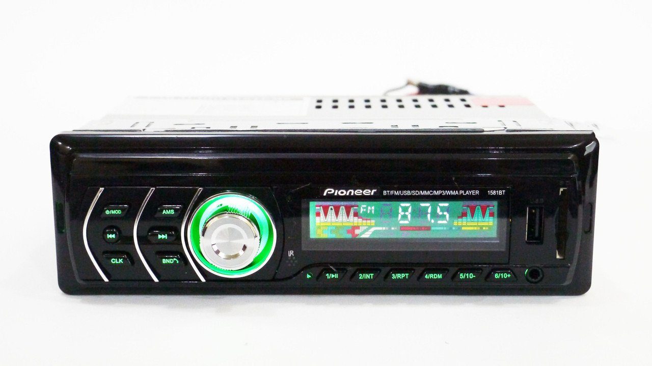 Автомагнитола Pioneer 1DIN MP3-1581BT RGB/Bluetooth PR4/функция MUTE/ години