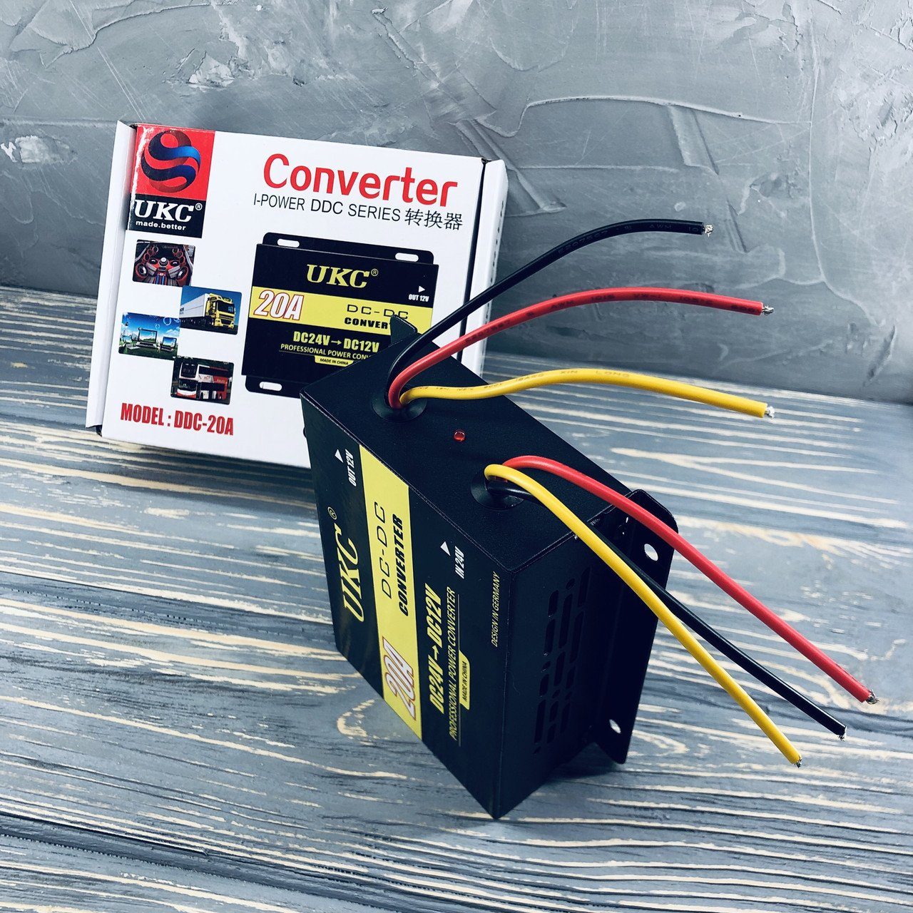 Інвертор, перетворювач Ukc DC/DC 24v-12v 20 A PR3 3
