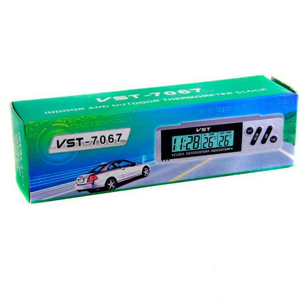 Автомобільні години с термометром VST-7067 CG10 PR1 6