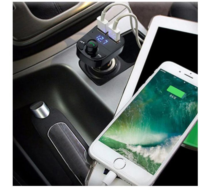 FM модулятор трансмітер в авто Car X8 MP3 ∙ 2 USB роз'єми ∙ micro SD ∙ Bluetooth 4