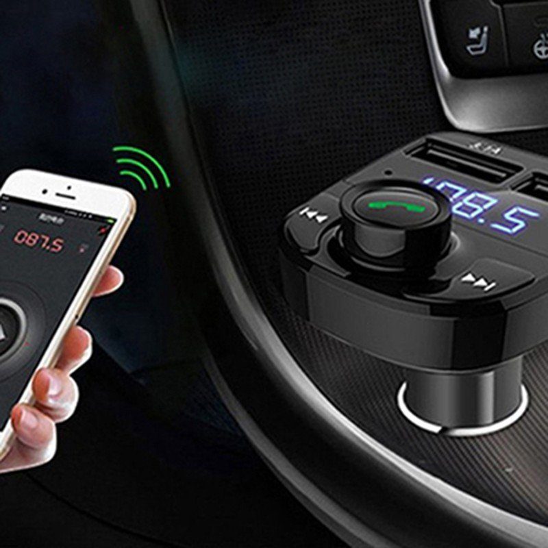 FM модулятор трансмітер в авто Car X8 MP3 ∙ 2 USB роз'єми ∙ micro SD ∙ Bluetooth 3