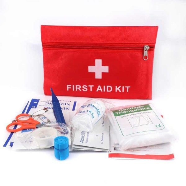Аптечка дорожня HS-300 First Aid Kit ∙ Аптечний міні набір в авто для надання першої допомоги