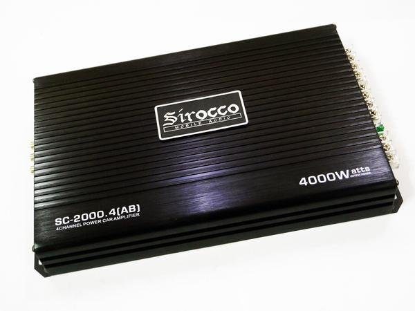 Автомобільний підсилювач потужності звуку Sirocco SC-2000.4 2000W 4-х канальний 4