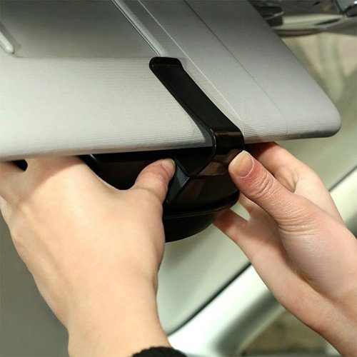 Автомобільний магнітний футляр для окулярів Visor Clamp — підвісний чохол-тримач окулярів на магніті в машину 4