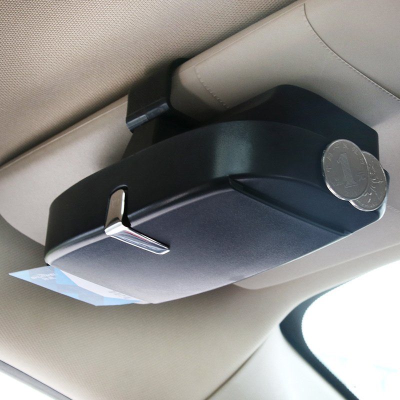 Автомобільний магнітний футляр для окулярів Visor Clamp — підвісний чохол-тримач окулярів на магніті в машину 5