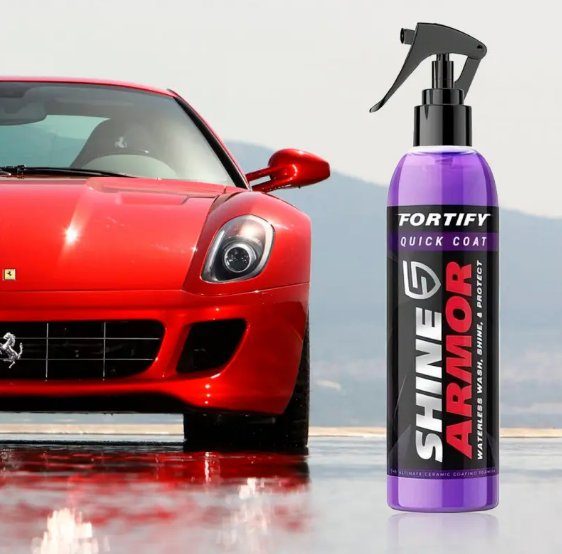 Поліроль для кузова авто Shine Armor ∙ Засіб від подряпин з серветкою - мікрофібра для полірування в комплекті, 236 мл 3
