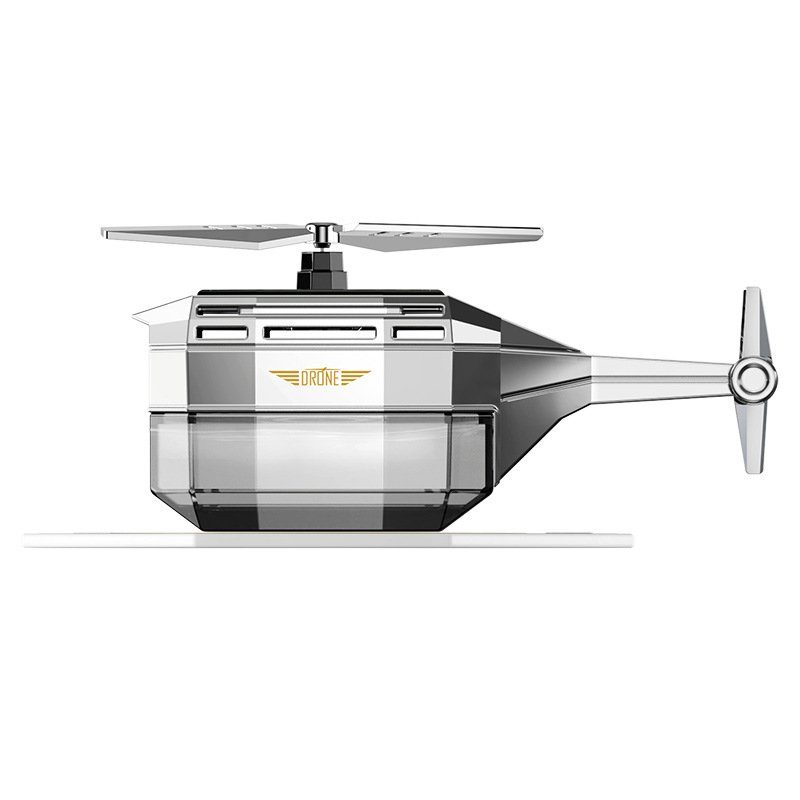 Автомобільний ароматизатор Вертоліт на сонячній батареї Drone Car Fragrance із обертанням 360° 2