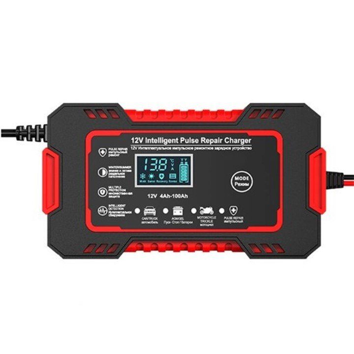 Інтелектуальний зарядний пристрій EAFC 12V 6A для авто і мото акумуляторів 3