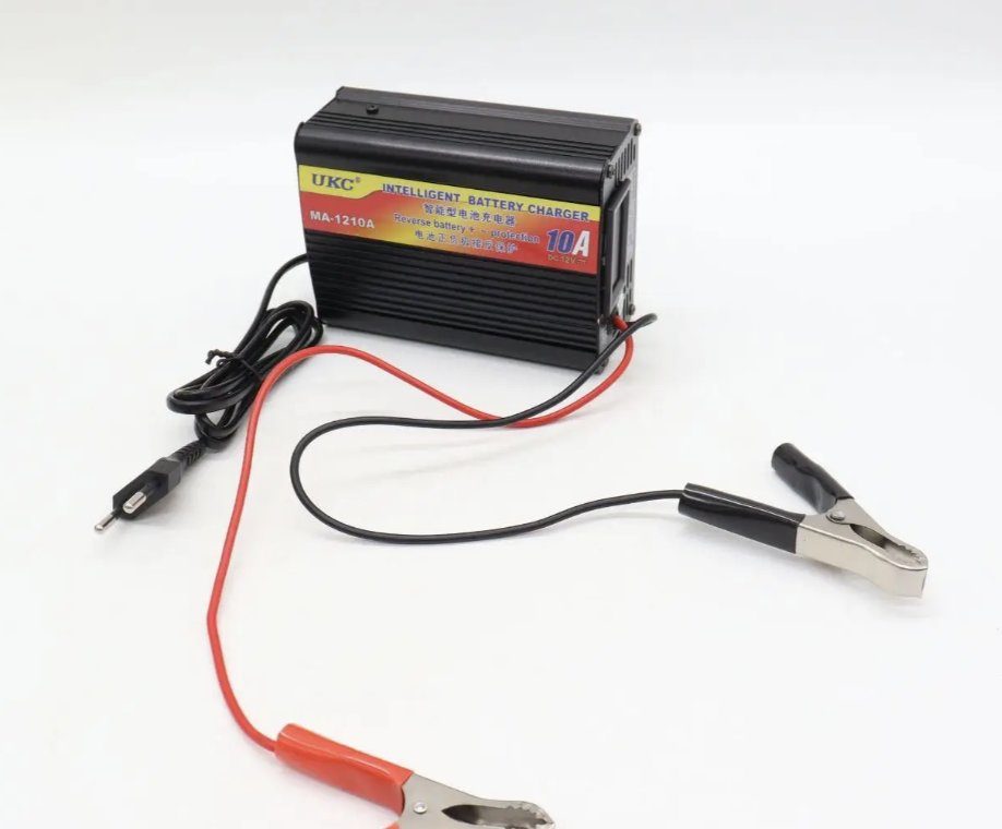 Автоматичний імпульсний зарядний пристрій 12V MA-1210A із захистом та амперметром 3