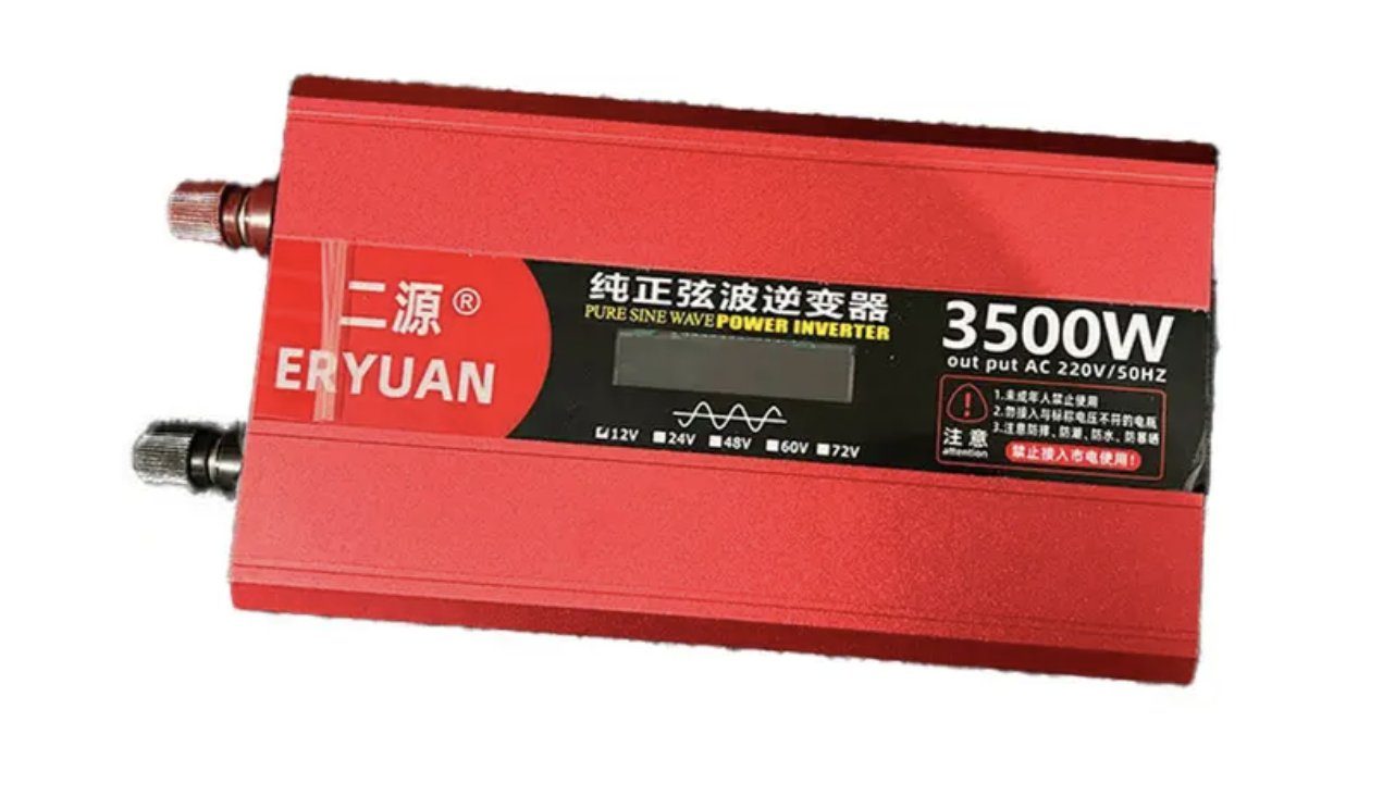 Інвертор для автомобільних акумуляторів ERYUAN 12V → 220V 3500W 4