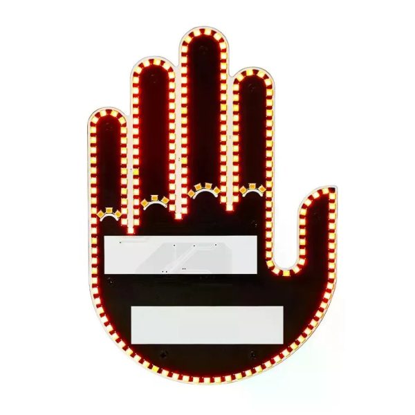 Світлодіодна LED рука з жестами для авто Hand Light з пультом керування • Автомобільна LED підсвітка на скло