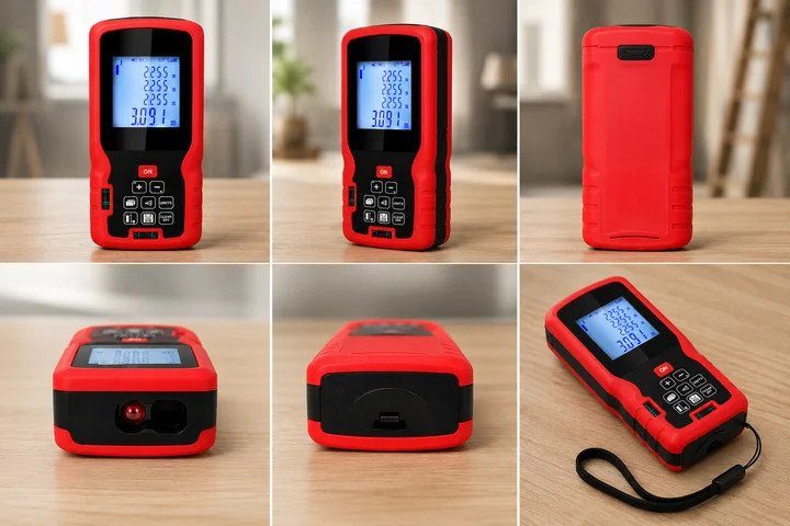Лазерний далекомір RL-41 40 м • Електронна рулетка для ремонту, будівництва, замірів приміщень, меблів і монтажних робіт 4
