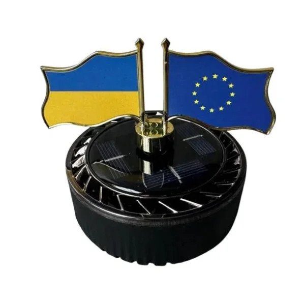 Автомобільний ароматизатор-дифузор “Прапори” на сонячній батареї 6
