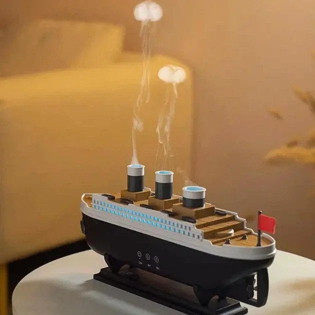 Зволожувач повітря Титанік AND-20-21PCS у вигляді моделі корабля • USB-дифузор ефірної олії humidifier для дому, офісу та декору 4