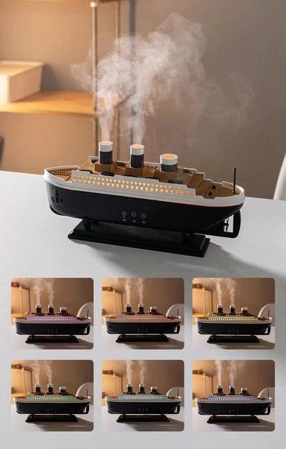 Зволожувач повітря Титанік AND-20-21PCS у вигляді моделі корабля • USB-дифузор ефірної олії humidifier для дому, офісу та декору 6