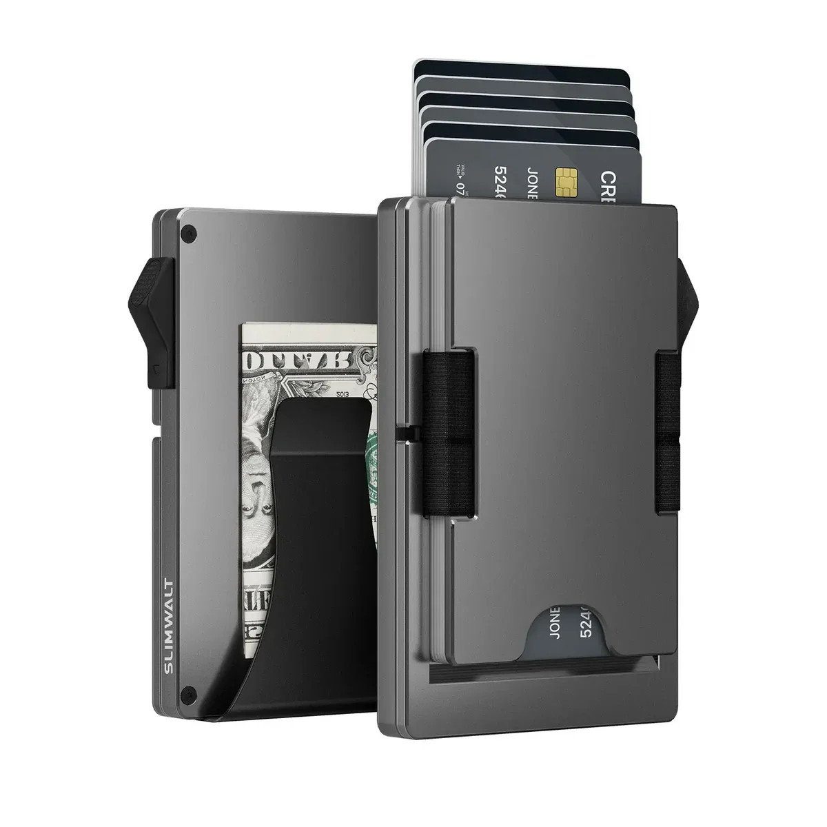 Компактний гаманець-картхолдер 26X-56 з RFID-захистом чорний 3