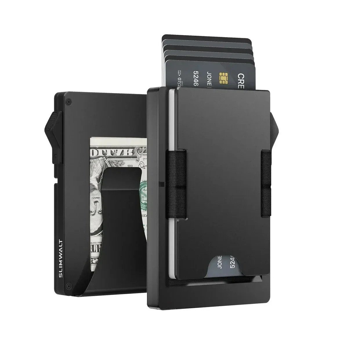 Компактний гаманець-картхолдер 26X-56 з RFID-захистом чорний 2