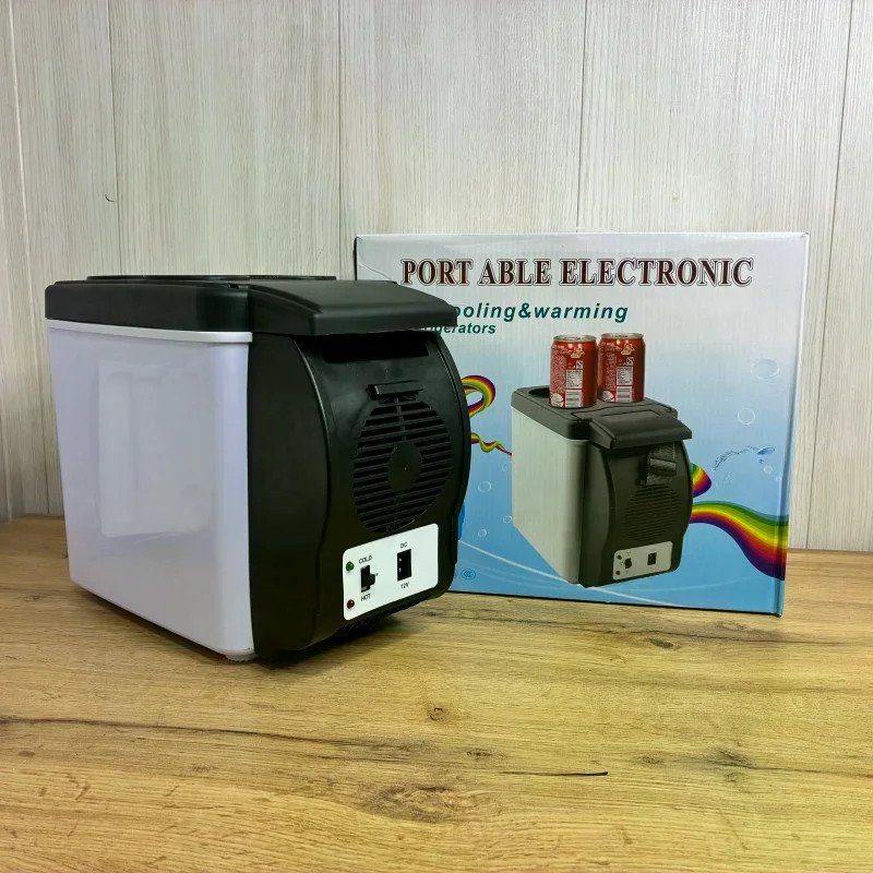 Міні автохолодильник Portable Electronic 6 л з охолодженням і нагрівом 6