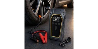 Пускозарядний пристрій K5 4000A • Автомобільний Jump Starter 12V з компресором 150 PSI, Power Bank 16000 мА·рік і LED-ліхтарем 3