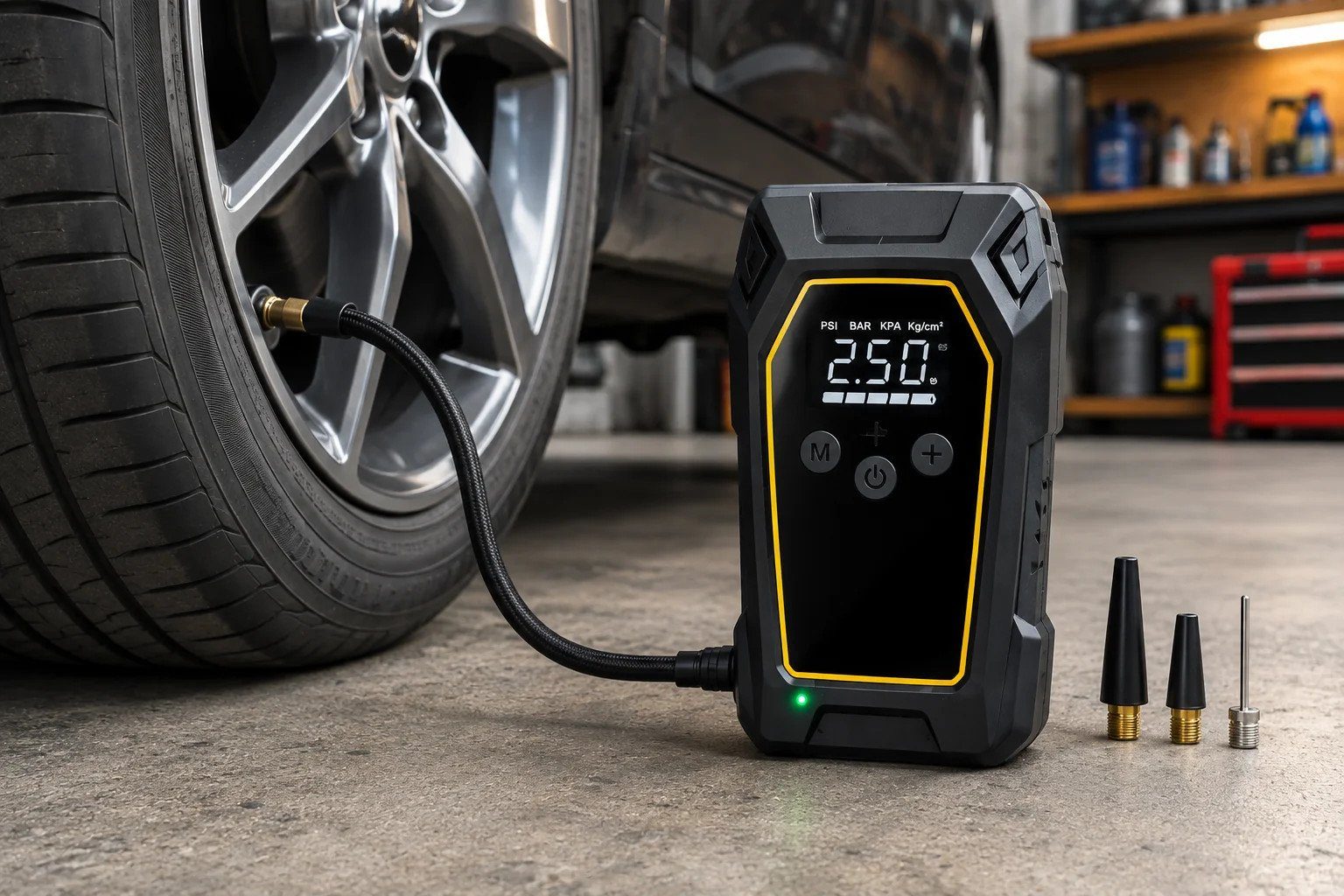 Пускозарядний пристрій K5 4000A • Автомобільний Jump Starter 12V з компресором 150 PSI, Power Bank 16000 мА·рік і LED-ліхтарем 6
