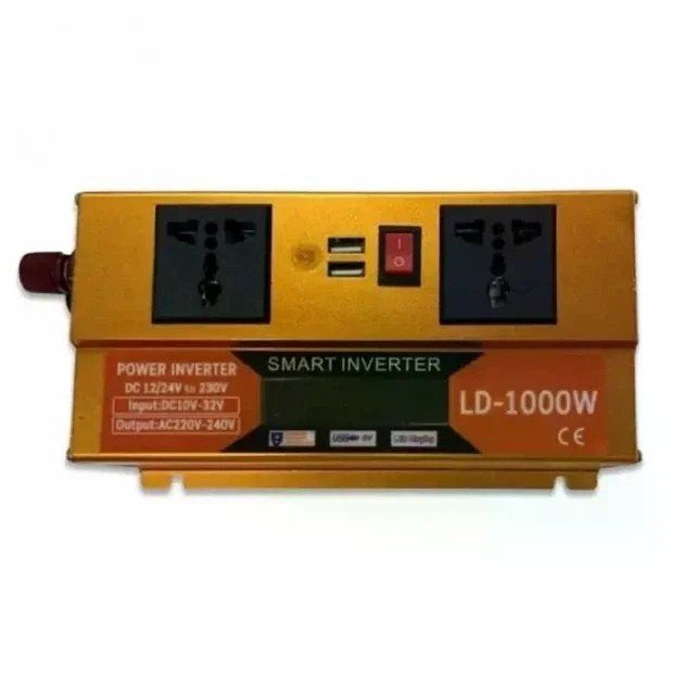 Інвертор 5 CORE SC-1000VA 1000W 12V • Перетворювач напруги 5 CORE SC-1000VA 12V-220V 660 Вт з USB та захистом 3