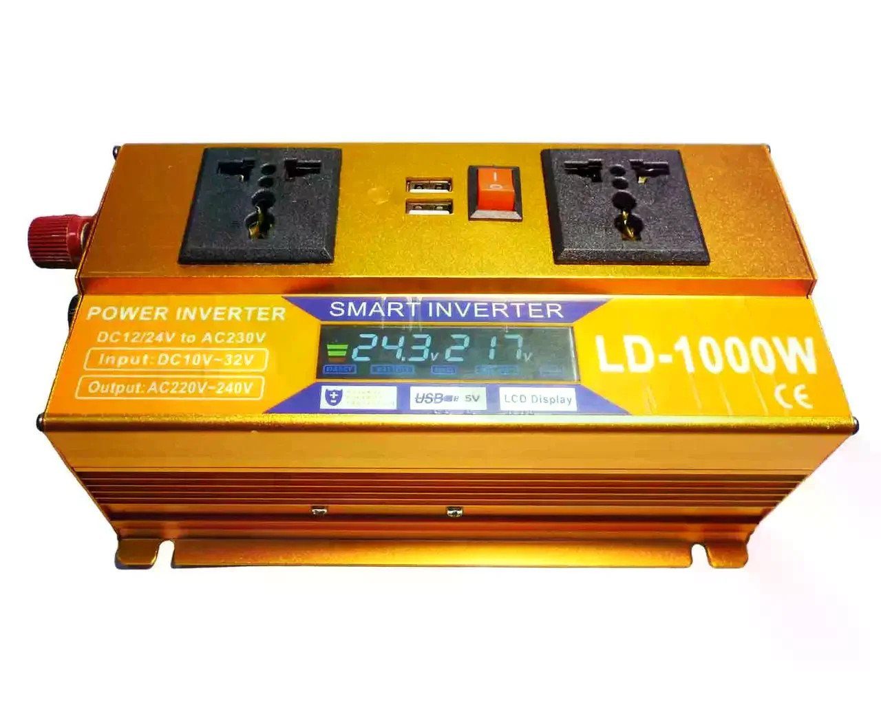 Інвертор 5 CORE SC-1000VA 1000W 12V • Перетворювач напруги 5 CORE SC-1000VA 12V-220V 660 Вт з USB та захистом