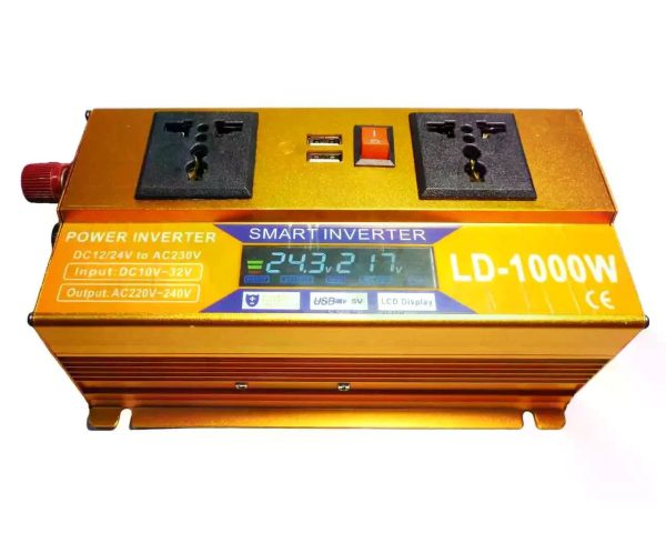 Інвертор 5 CORE SC-1000VA 1000W 12V • Перетворювач напруги 5 CORE SC-1000VA 12V-220V 660 Вт з USB та захистом