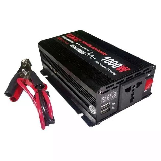 Інвертор 5 CORE 1000W 12V-220V • Перетворювач напруги 5 CORE 1000W DC/AC 12V з USB та модифікованою синусоїдою 2
