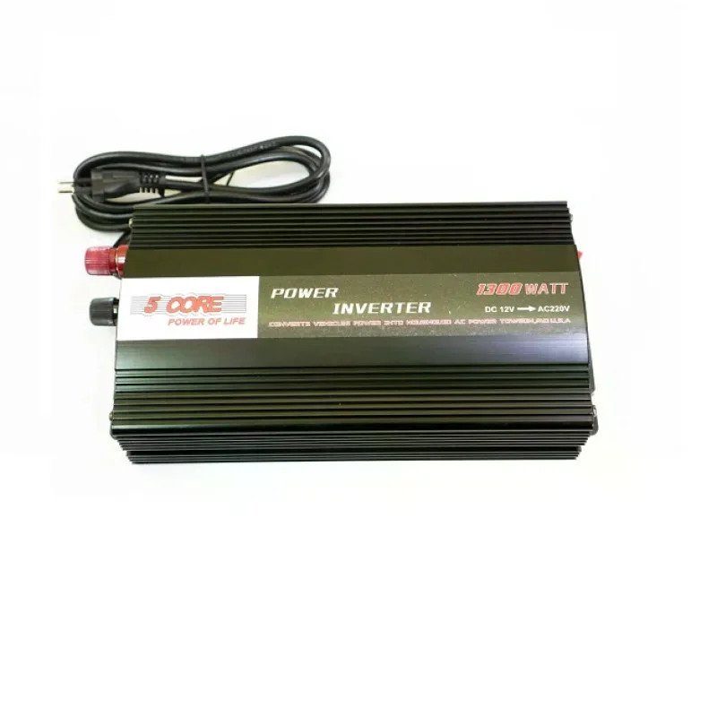Інвертор 5 CORE 1300W 12V UPS+CHARGE • Перетворювач напруги 5 CORE 1300W 12V-220V із зарядкою акумулятора та захистом 4