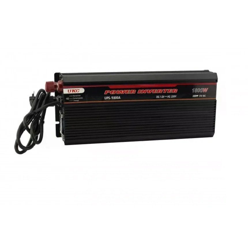Перетворювач 5 CORE UPS-1800A 1800W 12V • Інвертор 5 CORE UPS-1800A 12V-220V із зарядкою акумулятора 20A та функцією UPS 5