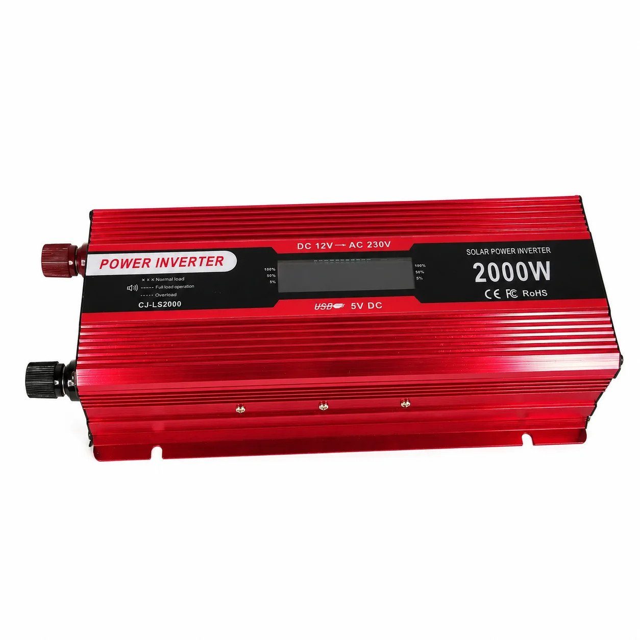 Інвертор 5 CORE 2000W 12V LCD • Перетворювач напруги 5 CORE 2000W 12V-220V Digital з робочою потужністю 1000 Вт і дисплеєм 3