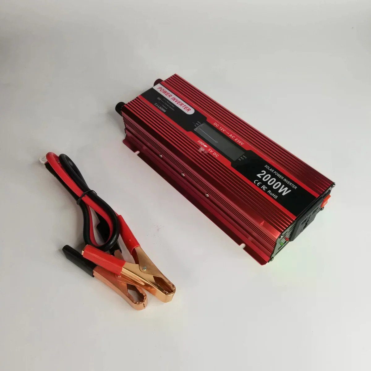 Інвертор 5 CORE 2000W 12V LCD • Перетворювач напруги 5 CORE 2000W 12V-220V Digital з робочою потужністю 1000 Вт і дисплеєм 2