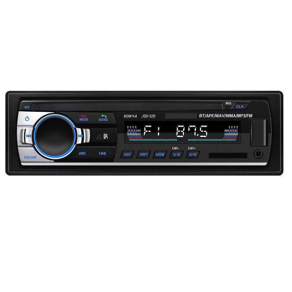 Автомагнітола JSD 520 1DIN Універсальна магнітола в авто з USB, Bluetooth, MP3 5