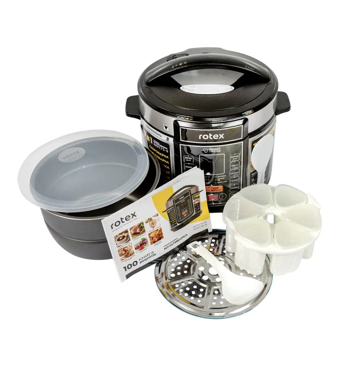Мультиварка-скороварка Rotex REPC75-B 2