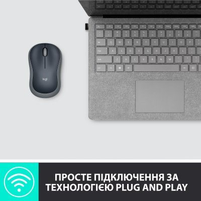 Мишка Logitech M185 Cordless (910-002238) Gray 10