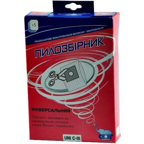 Мішок д/пилососа о/р м/в СЛОН UNI C-III c (5шт) універсальний