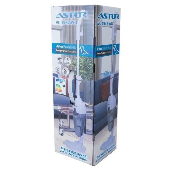 Порохотяг Astor VC1932WG (стіковий, шнур 5м) білий 7