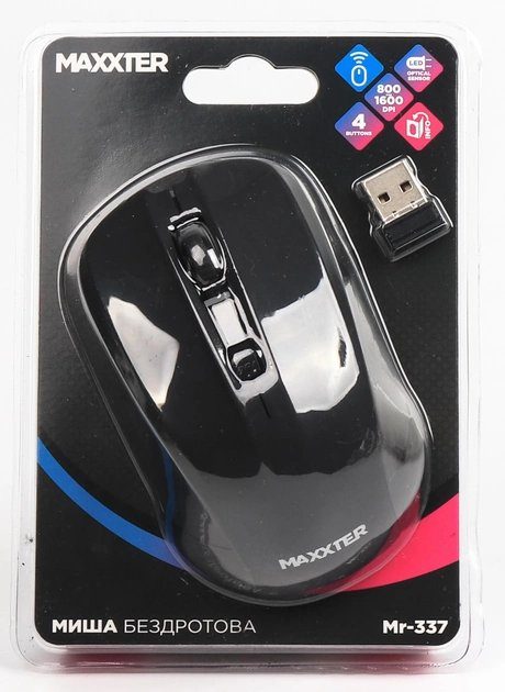 Мишка Maxxter Mr-337 Wireless Black 4