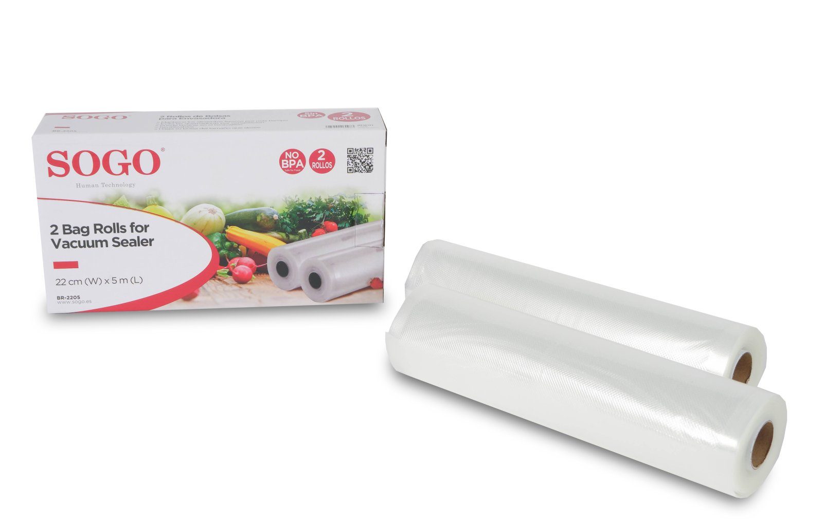 Плівка для вакууматора SOGO BR-2205 (2шт, 22см5м)