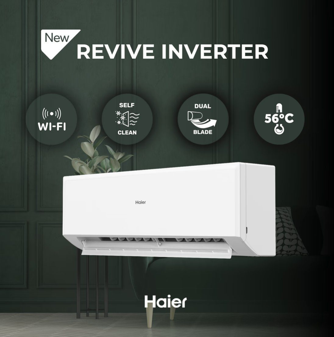 Кондиціонер Haier Revive Inverter AS35RHBHRA/1U35YERFRA (інвертор -15) 2