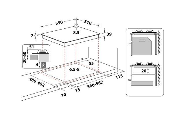 Варильна поверхня Whirlpool GMA 6422/IX 4